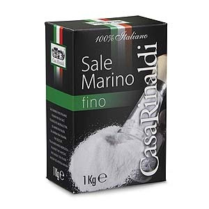 Морська сіль дрібна 100% італійська Casa Rinaldi 1 кг