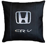 Подарунок подушка хонда з вишивкою логотипу машини Honda подарунок автомобілісту, фото 3