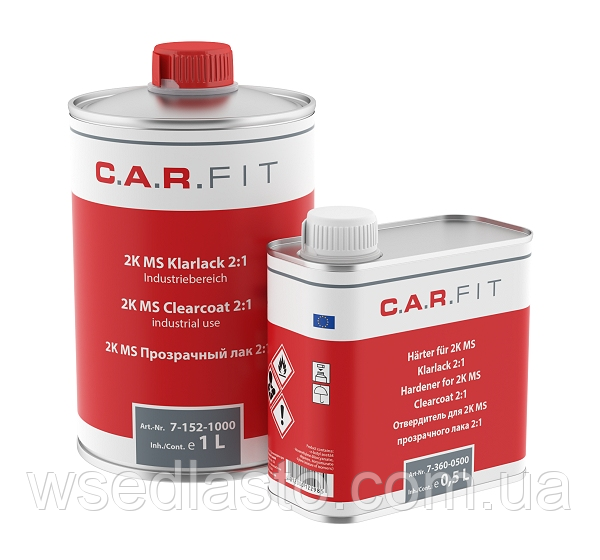 CF 2К MS Прозорий лак 2:1 (комплект 1 л + 0.5 л), фото 1