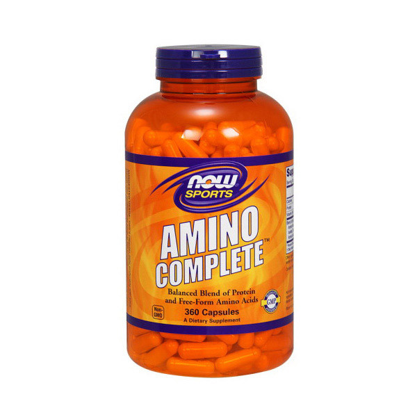 Комплекс амінокислот Аміно Компліт Нау Фудс / Now Foods Amino Complete caps 360 / капсул