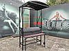 Стаціонарний Мангал Барбекю з Кришкою і Дахом, 5 мм. Розбірний, зі столиком і полицями VULKAN KDK, фото 7