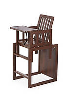 Стільчик для годування Малютка (TOPTUN), горіх