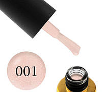 Гель-лак F.O.X Diamond 001 тілесний нюд зі сріблястими шимером, 6 мл