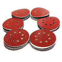 Набір шліфувального паперу S&R 8 отворів 125 мм 60 шт