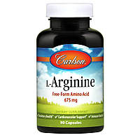 Амінокислота Carlson Labs L-Arginine, 90 капсул