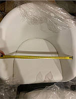 Крісло Andy 4 GD-BASE сірий 1004 велюр із підлокітниками на золотій хромованій квадратній опорі, фото 4