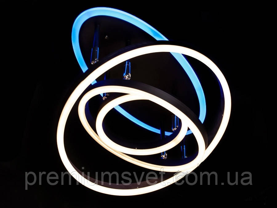 Світлодіодна люстра, колір сірий 55010/3 GR LED 3 color dimmer