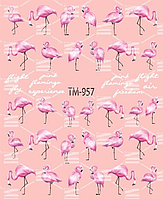 Слайдер дизайн TM White — 957 — з білою підкладкою — птиці