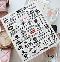 Слайдер-дизайн TM White — 1101 — з білою підкладкою — Бренди, Логотипи