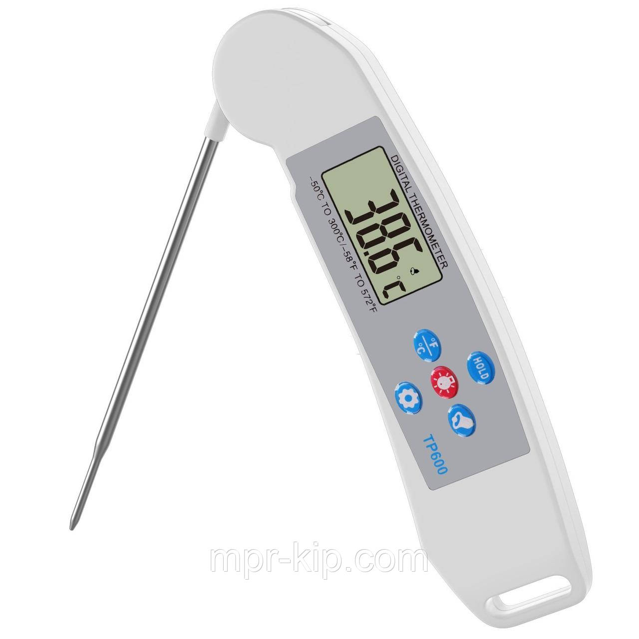 Термометр складаний Ksasa TP600 (-50 °C ~ 300 °C / -58 °F до + 572 ° F) з сигналізацією й підсвіткою