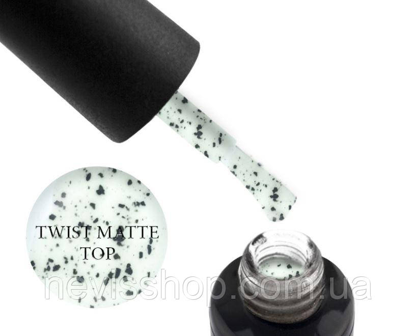 Топ матовий для гель-лаку без липкого шару Oxxi Professional Twist Matte Top, 10 мл