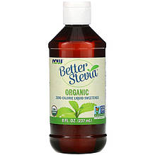 Рідкий цукрозамінник органічна стевія NOW Foods "Organic Better Stevia" (237 мл)