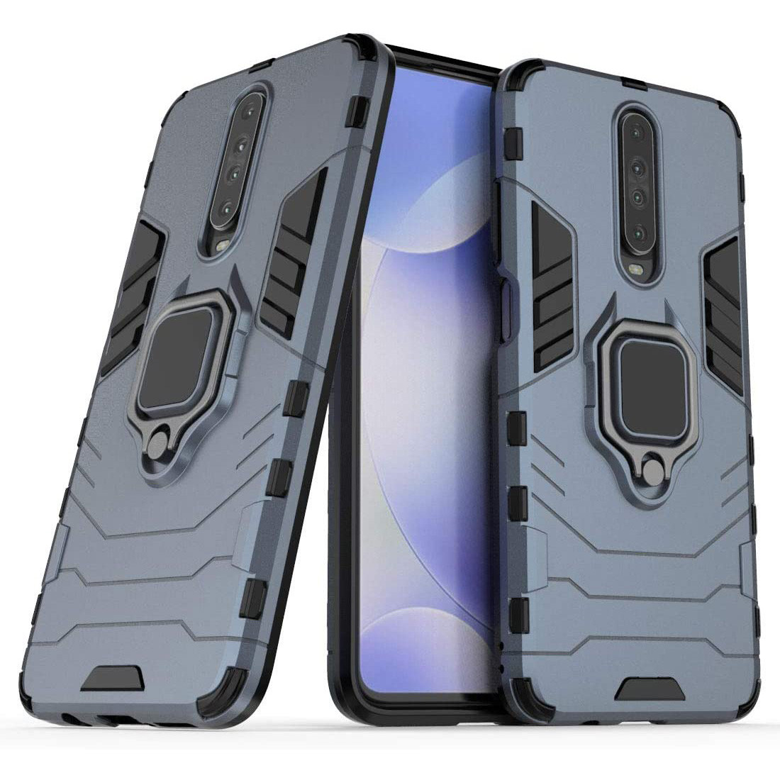 Чехол Ring Armor для Pocophone X2 / Redmi K30 Blue, фото 1