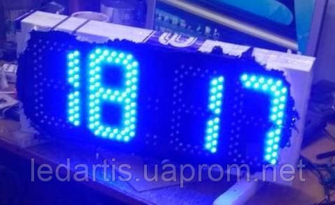 Світлодіодний годинник цифра 150 мм односторонній