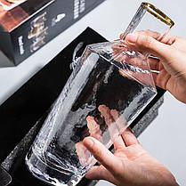 Графін оригінальний для напоїв 1200мл прозорий, фото 3