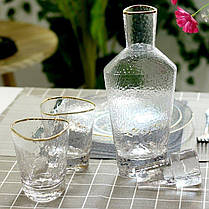 Графін оригінальний для напоїв 1200мл прозорий, фото 4