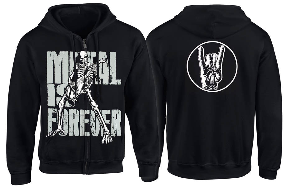 Толстовка на змійці METAL IS FOREVER