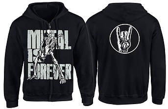 Толстовка на змійці METAL IS FOREVER, фото 1