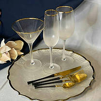 Бокал для мартіні 250мл оригінальний з кольоровим склом креативний подарунковий посуд, фото 3