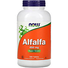 Люцерна NOW Foods "Alfalfa" 650 мг (500 таблеток)