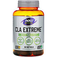 Конъюгированная линолевая кислота NOW Foods, Sports "CLA Extreme" гуарана и зеленый чай (90 гелевых капсул)