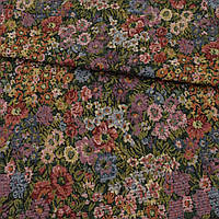 Гобелен в бузкові, блакитні, червоні квіти, ш.150