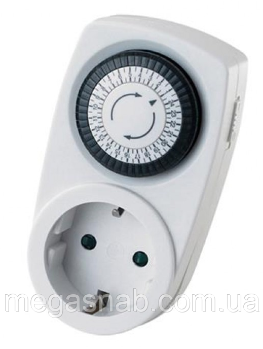 Розетка з таймером механічна HOROZ 3500W/16A (добова)