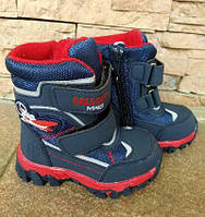 Чоботи ЗИМА червоні з літаком