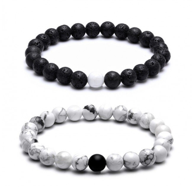 Парні браслети з вулканічної лави і Кахолонга One, фото 1