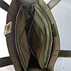Сумка жіноча "ГАРДА" натуральна шкіра, хакі з тисненням "перли", фото 5