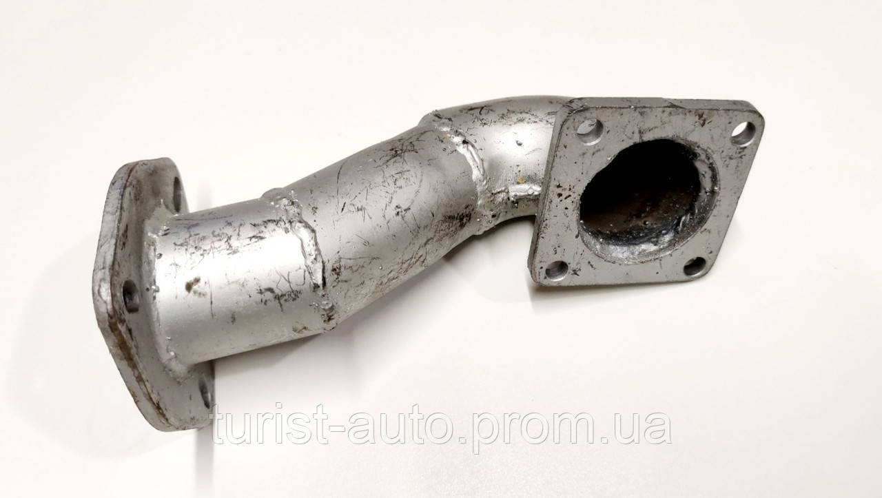 Труба глушника від турбіни (коліно) Україна сіра, Еталон/ТАТА613