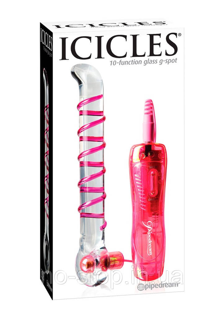Скляний вібратор - Icicles No.4 G-Spot Vibrator, фото 1