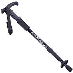 Палиця трекінгова для скандинавської ходьби Zelart Energia 2915-2 довжина 50-107 см Black