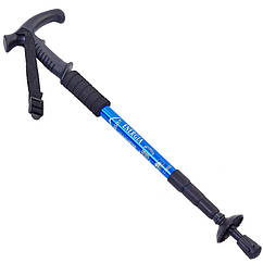 Палиця трекінгова для скандинавської ходьби Zelart Energia 2915-2 довжина 50-107 см Blue