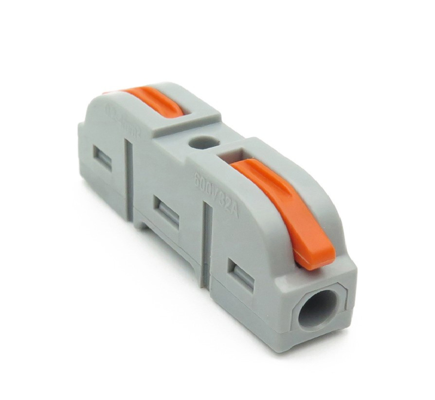 Багаторазова прохідна клема PCT-211 з важелями на 1 провідник типу WAGO 211 0.2-4мм2