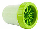 Лапомийка Lapomover Soft Gentle bol велика із силіконовими ворсинками для очищення лап зелена, фото 7