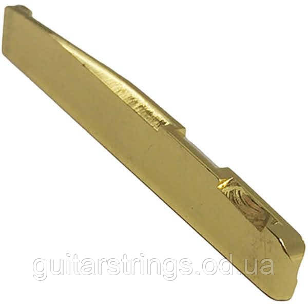 Порожек для акустической гитары нижний c покрытием из латуни Brass, фото 1