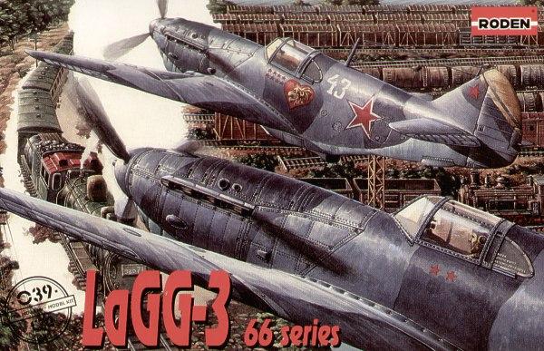 Пластикова модель 1/72 Roden 039 радянський винищувач ЛаГГ-3 66 серії
