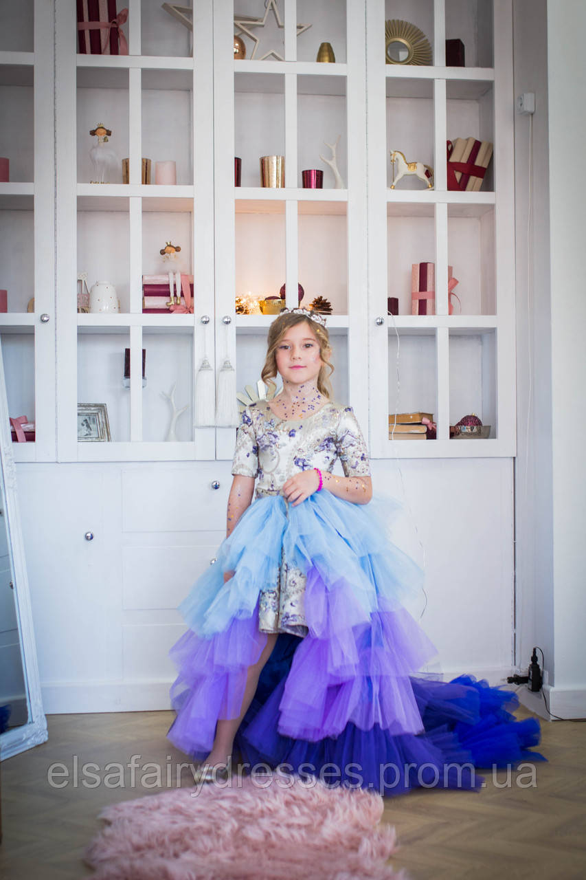 Модель "МЕЛАНЖ LUX" - дитяча сукня / детское нарядное платье - фото 3 - id-p1326473568