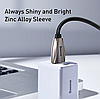 Оригінальний Кабель Baseus Elbow USB Type-C Cable LED Charge 3A для заряджання і передачі даних (1 метр) Синій, фото 8