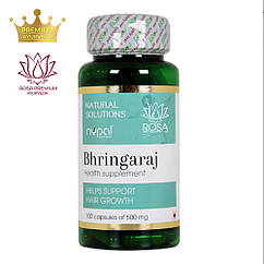 Брингарадж (Bhringaraj Capsules, Nupal Remedies), 100 капсул — зріст і зміцнення волосся