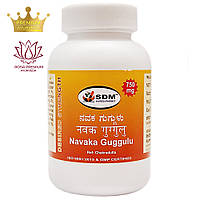 Навака Гуггул (Navaka Guggulu, SDM), 100 таблеток по 750 мг - для снижения веса, Аюрведа премиум класса