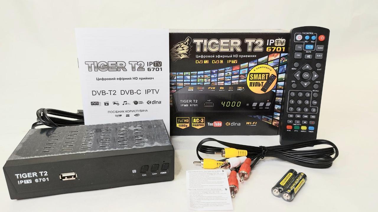 Tiger T2 тюнер IPTV Т2 + AC3 IPTV (учень пульт)