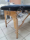 Двосекційний дерев'яний складаний стіл ASPECT чорний (NEW TEC), фото 4