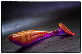 Силіконова приманка Fishup Wizzle Shad 3" #016 Lox/Green & Black