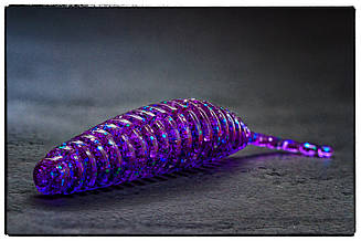 Силіконова приманка FishUp Tanta 3.5" #060 Dark Violet/Peacock & Silver