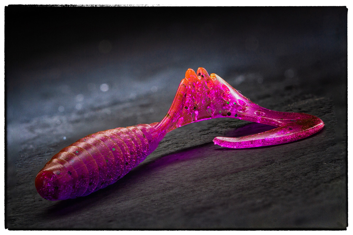 Силіконова приманка Fishup Fancy Grub 2 #016 Lox/Green & Black, фото 1