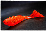 Силиконовая приманка Fishup Wizzle Shad 3" #049 Orange Pumpkin/Black