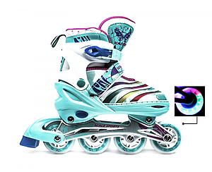 Ролики SCALE SPORTS LF 907 бірюзовий р.31-34 (18 см-20,5см)