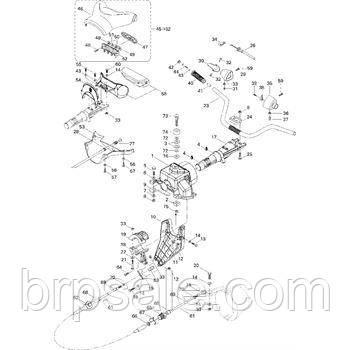 Нижня кришка рульового управління Sea-Doo BRP COUVRE GUIDON *LOWER STEERING COVER